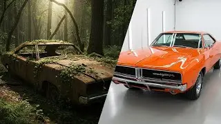 ASMR Car Restoration | Abandoned Dodge Charger Restored From Rust  Full