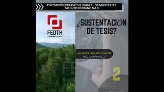 FEDTH SUSTENTACI&Ograve;N PROYECTO DE INVESTIGACI&Ograve;N O TESIS DE GRADO