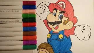 Super Mario Bros Coloring Book Pages Nintendo Mario Luigi Princess Peach Toad Yoshi Wario Birdo