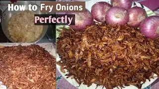 Fried Onion Recipe🧅🔥 || how to fry onion / fried onion || Perfect tali hui pyaz