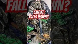 Smoke Falls Down#backflowincense #relaxing #satisfying #oddlysatisfying #stressrelief #asmr #calming