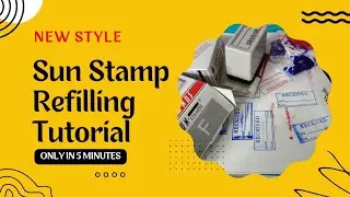 Sun Stamper ink Refill how to easy way #sunstampinkrefill