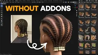 Как сделать косички в Blender?