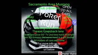 Sacramento Area Mustang club Poker Run 05/15/2021