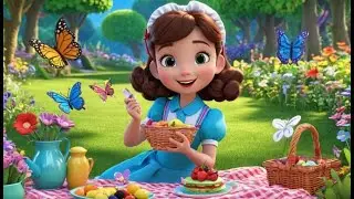 Simple Simon Springmarket Walk | English Nursery Rhyme | Kids Songs | Baby Music