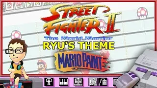 Ryu's Theme from Street Fighter 2 on Mario Paint