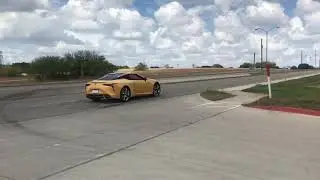 Flare Yellow LC500 Inspiration Series with Boost Logic intake and Armytrix exhaust
