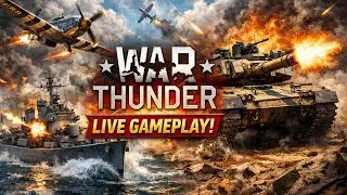 WAR THUNDER LIVE &mdash; GAMEPLAY REALISTA COM AVI&Otilde;ES & TANQUES