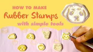 How To Make Rubber Stamps With Simple Tools At Home!