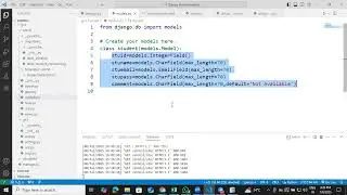 HOW TO CREATE TABLE IN DATABASE|TOPIC (2)|WITH DJANGO|PYTHON|(2025)