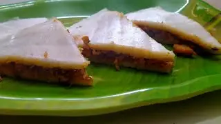 A classical malabar dish...chemeen pathiri | meen pathiri |  Prawns pathiri