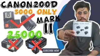 Best wireless flash trigger for camera settings for canon 200d mark ‼️ l how to flash connect