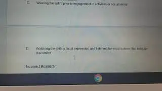 Question breakdown for a splints question