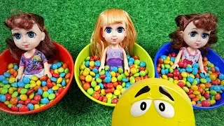 Cute little girls toys full of candies | Toys and candies unboxing