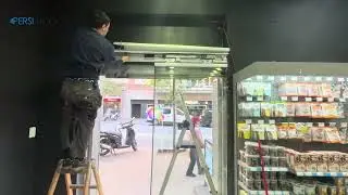 INSTALACIÓN Y MOTORIZACIÓN PUERTA CORREDERA DE CRISTAL 👌