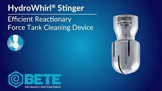 BETE HydroWhirl&reg; Stinger Innovative Spray Technology For Cleaning Tanks & Equipment