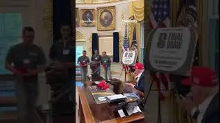 'I RESPECT TALENTED PEOPLE': Trump welcomes White House renovation crew #shorts #usa #us #news
