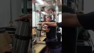 Getting Ready To Install Diesel Pro Cylinder Kits Into The Block Of A Detroit Diesel 671