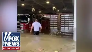 Naples fire station flooded with waist-high water