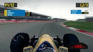F1 2013&trade; Classic - Nigel Mansell  | Williams FW14b | Race Silverstone | PC Gameplay HD #3