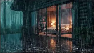 Soft Night Rain at a Cozy Forest Cabin | Deep Rain Sounds to Calm the Mind and Sleep Well