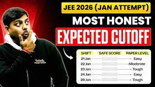 🚨JEE Mains 2026 Expected Cut Off🔥Marks Vs Percentile | Harsh Sir
