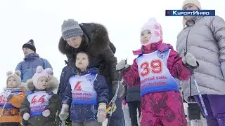 На пляже &laquo;Северный&raquo; состоялась Рождественская лыжная гонка среди детей