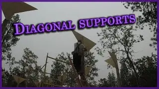 Triangle supports for the pole barn, Shop build part 5
