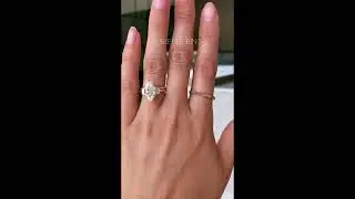 The best-selling band paired with an marquise solitaire engagement ring  #ringset #weddingring