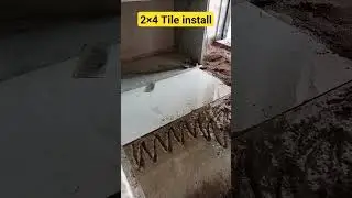 2&times;4 Tile install flooring #granite #granitedesign #granitecounters #viral #granitekitchen #insta