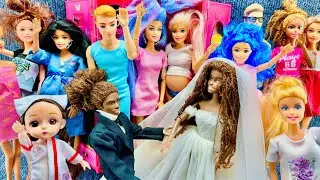 14 Minutes Satisfying Unboxing The most beautiful Barbie, Ken doll sand their dressing up video ASMR