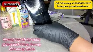 PROMIXING ABEBI WHITE GLUTA BLACK LOTION ДЛЯ БЕЗОПАСНОГО ОТБЕЛИВАНИЯ КОЖИ