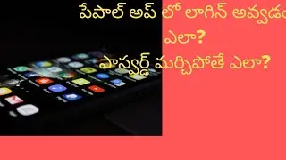 How to login to paypal account? How to forget password?