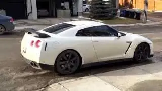 Nissan GT-R slow take off with AMS Alpha 6