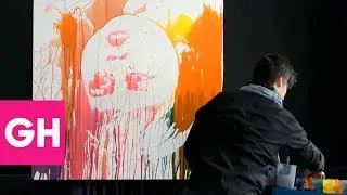 Artist Uses Paint Splash Technique to Make Amazing Portraits | GH