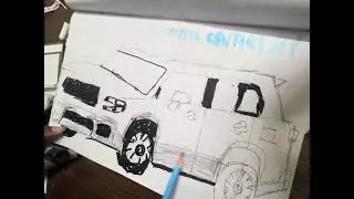How to draw Toyota car