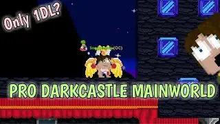 BUILDING A PRO DARK CASTLE MAIN WORLD !!! | Growtopia Main World