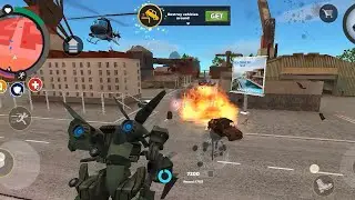 Jet Plane vs Army & Police 😱 | Roof Hero Game#ropeherovicetowngame #trendingvideo #viwes #jetplane 