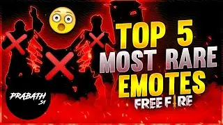 5 rare emotes in free fire