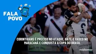 Corinthians &eacute; preciso no ataque, bate o Vasco no Maracan&atilde; e conquista a Copa do Brasil