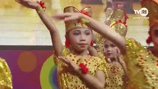 Tari Kereta Api Sanggar Tari Lab Remo Surabaya di acara Dunia Anak TVRI Jatim