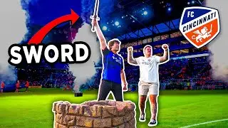 On the Pitch with a SWORD at MLS Match ⚔️