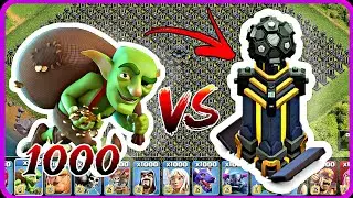 1000 Goblins VS Hidden Tesla Full Base Attack Townhall 17|#coc #clashofclans #games 