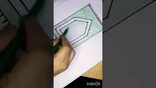 how to draw Muslim's  prayer rug/Mat easy!jae-namaj#shorts