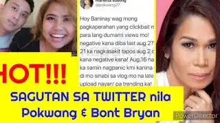 Sagutan sa Twitter nila Pokwang at Bont Bryan na BF ni Baninay..