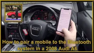 Как подключить мобильный телефон к системе Bluetooth в Audi A6 2008 года выпуска