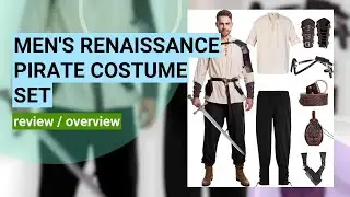 Review of 8-Piece Men's Renaissance Costume Set for Halloween