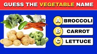 Guess Vegetable Edition 🥦🥔🫛| Vegetables Name in English |Vegetable Quiz | Quiz Global