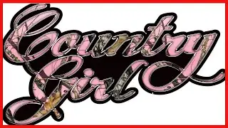 Mossy Oak Graphics Pink Country Girl Decal Bumper Sticker for Windows, Cars, Trucks, Laptops, 13078