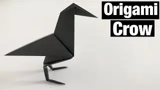 ORIGAMI BIRD | ORIGAMI CROW | PAPER CRAFTS | TUTORIAL